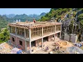 Building a Villa in the Forest - Using a Four Wheel Vehicle to Haul Materials Tools