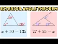 How to Use the Exterior Angle Theorem In Solving for a Missing Angle of A Triangle