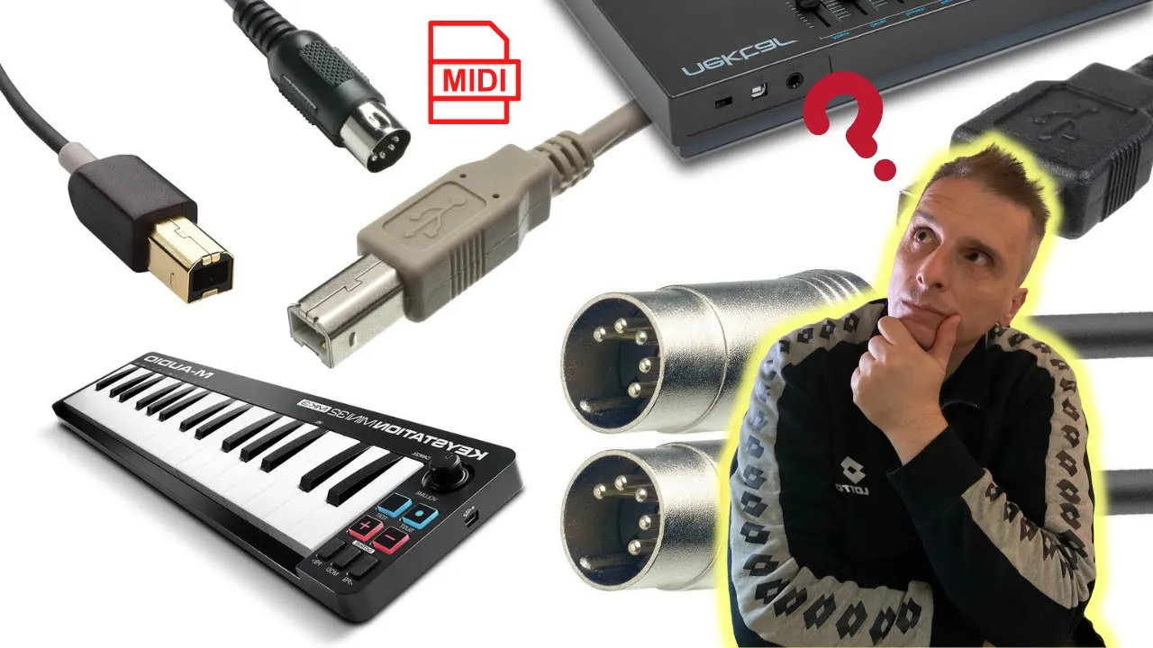 TASTIERE e COLLEGAMENTI MIDI Come farli in HOME STUDIO#midi #synthesizer #tutorilas