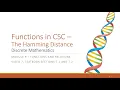 M9 V7 Functions in CSC - The Hamming Distance