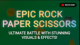 Epic Rock Paper Scissors Game HTML CSS JavaScript Interactive Web Game Tutorial