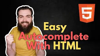 Easy for Inputs With Just HTML5 Datalist Tag HTML