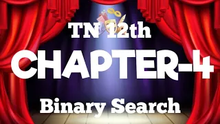 12th CS Binary Search in in CS Binary search