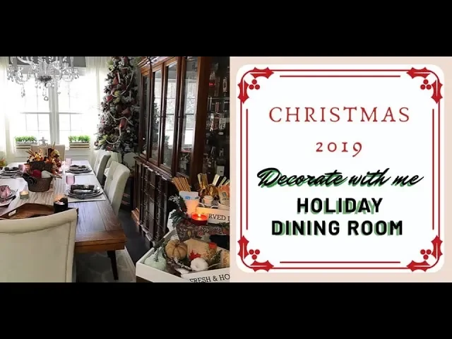 NEW 2019 Decorate with Me Dining Room - Easy Farmhouse transition Thanksgiving to Christmas