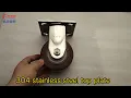 Heavy Duty Industrial Casters 4 Inch Stainless Steel Polyurethane Rigid Caster Wheel