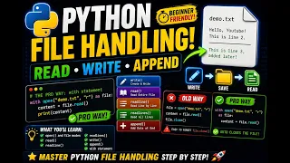 Python File Handling Explained open read write append with Statement