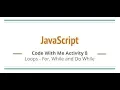 JavaScript Code Challenge for while and do while loops
