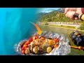 Feeder fishing on the Rhine with underwater camera Catch and Cook