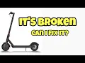 How To Fix an Electric Scooter - Controller Display Battery