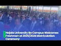 Lagu Najala University Bo Campus Welcomes Freshmen at 20252026 Matriculation Ceremony