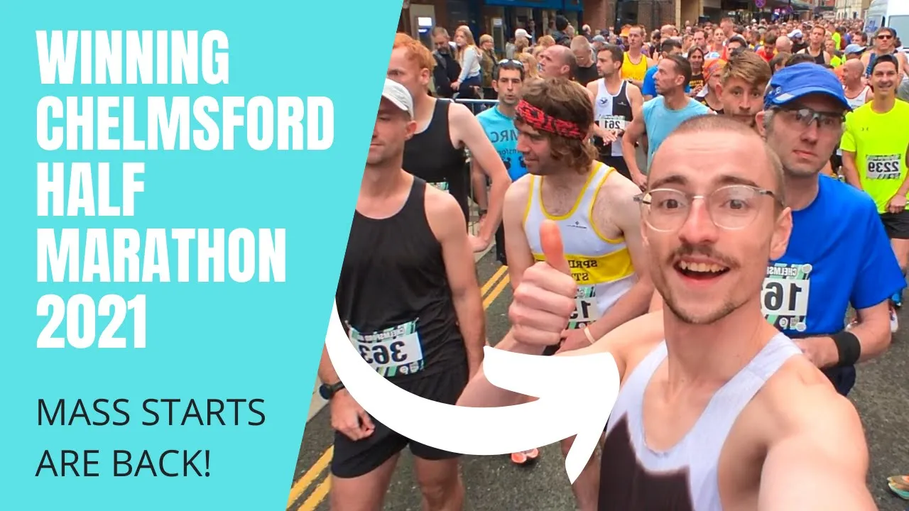 WINNING CHELMSFORD HALF MARATHON 2021 (RACE VLOG)