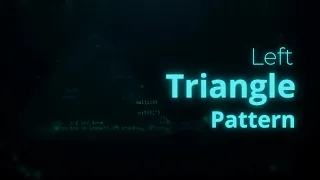 Java Left Triangle Star Pattern Program Nested Loop Pattern Printing Part-7
