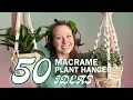 50 Macrame PLANT HANGER Ideas with Patterns