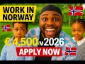 Norway Is URGENTLY Hiring E4 Jobs for Foreigners No IELTS No Agent
