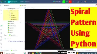 Amazing Spiral Shape Pattern Using Python Turtle Graphics Python Turtle Graphics Drawing