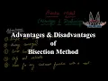 Pros Cons of Bisection Method Easy Explanation with Examples