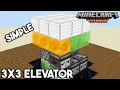 Simple 3x3 Realistic Elevator Minecraft 26 2 Redstone Tutorial