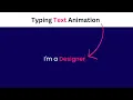 Multiple Text Typing Animation Using HTML and CSS Tutorial Free Source Code
