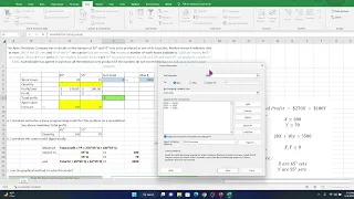 Linear Programming using Excel Solver in less than 5 minutes