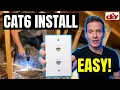 Cat6 Cable Run Install - Home Network Wall Fishing