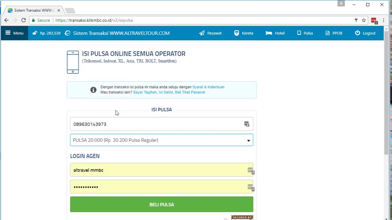 Panduan Registrasi TOS & TOW (Transaksi Online WhatsApp) Sistem MMBC. 