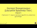 PERT Florida Math Flashcard 17 Apply a standard algorithm to determine percentage