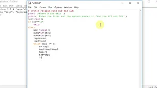 Python Program Find HCF and LCM