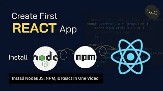 How To Install Node js Create First React App Node js npm Create React App In Hindi