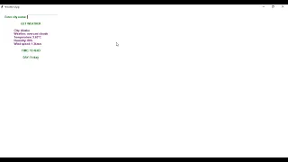 Basic weather App with Python Programming