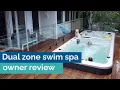 Vortex Hydrozone Dual Zone swim spa review - a spa at one end and pool at the other