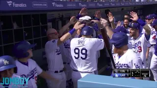 Hyun Jin Ryu hits his first career home run a breakdown