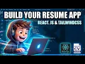 Build a React js Job Resume CV PDF Editor in Browser Using TailwindCSS in TypeScript
