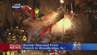 Worker Rescued From Construction Trench In Woodbridge NJ