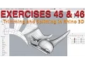 Trimming and Splitting in Rhino 3D