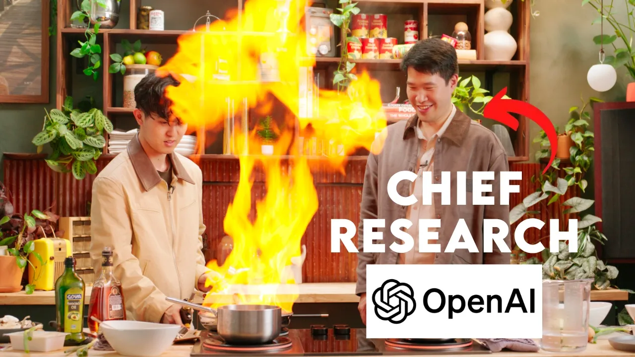 Cooking with OpenAI’s Research Chief: AGI, o1, Evals, and Scaling Laws — Mark Chen: video thumbnail