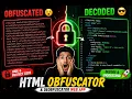 HTML Obfuscator Deobfuscator Web App Protect Decode Code Instantl