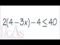 Q18 solve linear inequality