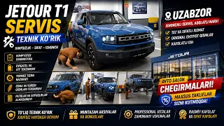JETOUR T1 SERVIS TEXNIK KO'RIK, UZABZOR, JETOUR AVTO SALON CHEGIRMALARI