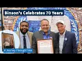 Binson s Celebrates 70 Years A Journey Through Time