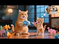 Download Lagu 🐾 Ginger Kitten Addicted to Games 🎮 — Mama Cat Teaches Origami to Forget Gaming