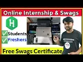Hacker Rank Free Online Remote Internship Free Goodies and Swags with Free Certificate