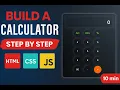 Build a Stylish Calculator Using HTML CSS JavaScript TechYaaar Coding for Beginners