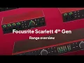 Download Lagu Focusrite Scarlett 4th Gen – Range Overview