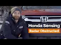 Honda Sensing Radar Obstructed Message Quick Tips