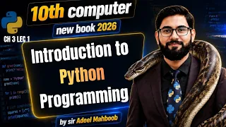 Introduction to python programming 10th class computer chapter 3