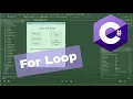 C - A For Loop