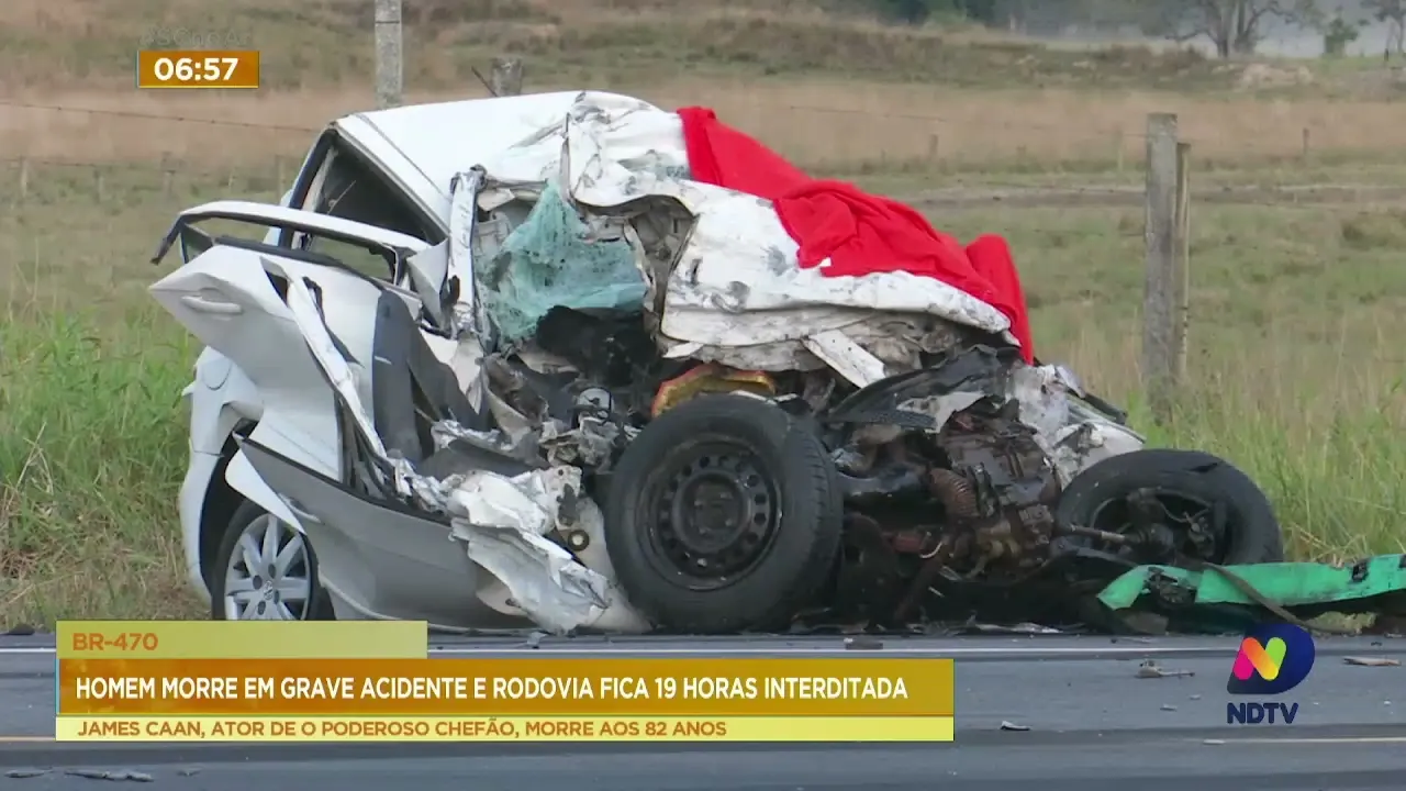 Homem morre em grave acidente e rodovia fica 19 horas interditada