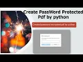 how to protect pdf file with password python