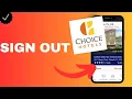How to sign out from the Choice Hotels app