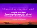 Natti Natasha, Ozuna - Criminal (Letra/Lyrics)